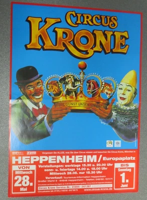 Circus Krone Plakat, Clowns, Eure Gunst Unser Streben, Heppenheim - Bild 1 von 3