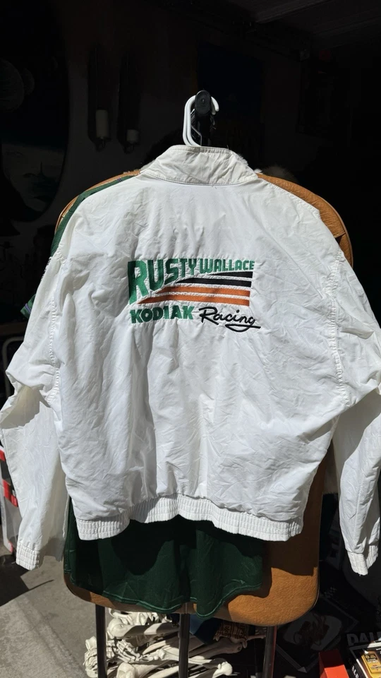 Chaqueta de Carreras Rusty Wallace Kodiak NASCAR 1988 “Conductor del Año” #27 Talla L  Foto 1 de 4