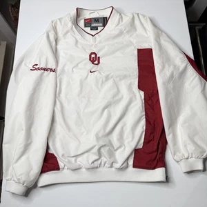 Vintage Nike Oklahoma Sooners Jacke Herren Medium Pullover Windbreaker OU Y2K - Bild 1 von 12