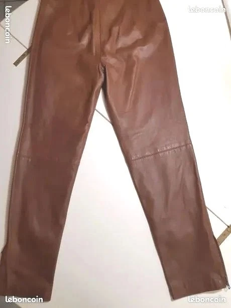 PANTALON CUIR Agneau NEUF Jamais Porté - Marque 3 Suisses - Valeur 199 € - Photo 1/4