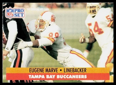 1991 Pro Set Eugene Marve #312 Tampa Bay Buccaneers - Image 1 of 2