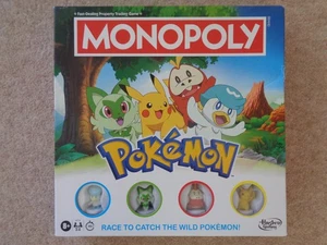 Monopoly Pokémon Edition Brettspiel Rennen um die Wildnis zu fangen Pokemon Alter 8+ - Bild 1 von 4
