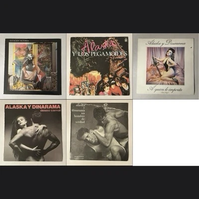 ALASKA Y DINARAMA / LOS PEGAMOIDES / ESTACION VICTORIA - 5x 12” Vinyl BUNDLE - Image 1 of 4