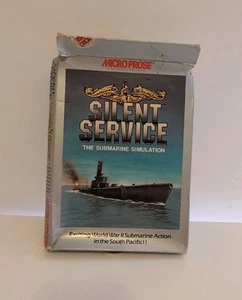 SILENT SERVICE Commodore Amiga Computer Video Game 1985 Untested - Photo 1/8