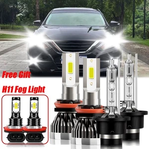 For Nissan Altima 2007-2015 LED Headlight Bulb Hi/Low Beam Fog Light 6x HID - Bild 1 von 11