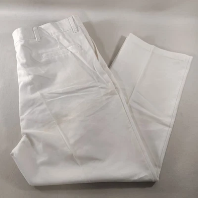 Red Kap Industries Straight Flat Front White Food Service Pants Mens 42x29 - Image 1 of 4