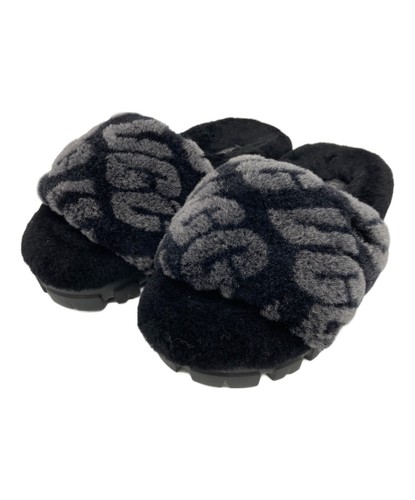 Sandali in pelliccia UGG neri taglia: US 5