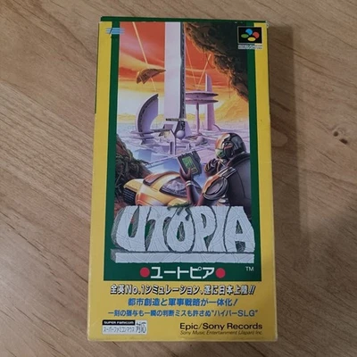 Utopia W/Box Manual Super Famicom SFC SNES Good Used Game NTSC-J JP - Image 1 of 4