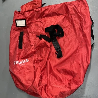 Angel Bebé Asiento de Coche Bolsa de Viaje Aéreo Rojo Frágil Bolsa de Asiento de Coche Puerta de Avión Comprobación Foto 1 de 4