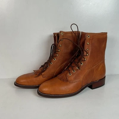 Vintage J. Chisholm Kiltie Packer Boots 10 EE USA Made - Image 1 of 4