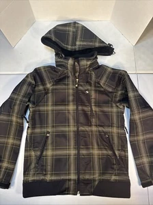 Empyre Herren karierter Snowboardmantel Gr. XL schwarz / gold wasserdicht - Bild 1 von 20