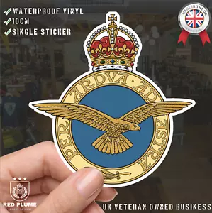 Royal Air Force (RAF) Abzeichen Aufkleber - wasserdicht Vinyl - Königskrone - Bild 1 von 9