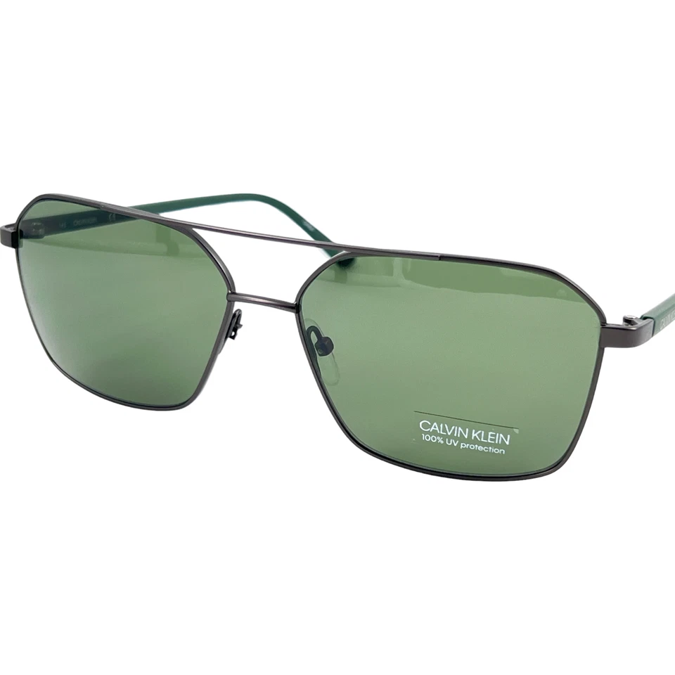 Gafas de sol Calvin Klein CK20300S para hombre de metal aviador piloto 009 mate Gunmetal 58-15 Foto 1 de 4