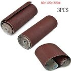 80320 Grit Emery Cloth Roll for Polishing and For Grinding 1M Length Pack of 3