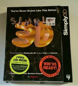 Simply 3D Software for Windows 95 multimedia set disc renderize computer cd - Picture 1 of 12