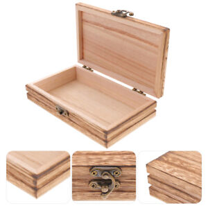  Storage Box Alloy Child Wood Decor Watch Case Jewelry Organizer Clear