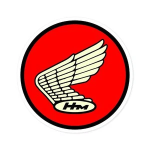 Honda Vintage Runde Repro Logo 1960er Jahre Aufkleber Runde Aufkleber, Innen\ Außen - Bild 1 von 16