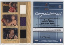 2007 Trademark Moves Triple Relics Greg Oden Spencer Hawes Jason Smith Rookie RC