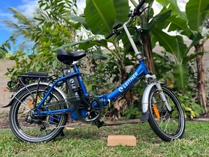 20" Step-Through Folding Ebike | Leitner Libelle | Blue | Used Twice | 25kmph - Picture 1 of 7