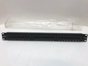 Black Box JPM111A-R5 CAT5E Econo Network Patch Panel 24 PORT, 1U - Picture 1 of 10