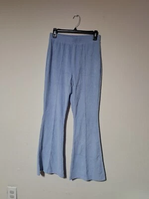 Aerie Women’s Groove On Velour High Waisted Ribbed Flare Leg Pants Size S - Image 1 of 4