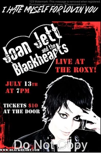 JOAN JETT Runaways Blackhearts 12"x18"Photo Poster Concert - Picture 1 of 1