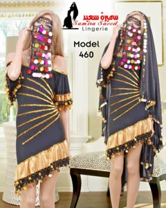 Sexy Vestido Egipcio Melaya Conjunto de Baile / Vestido Melaya, Velo de Melaya, Máscara Facial - Imagen 1 de 34
