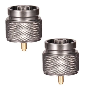 Camping Stove Adapter 1 Lb Propane Small Tank Input En417 Lindal Valve Output Cy - Picture 1 of 7