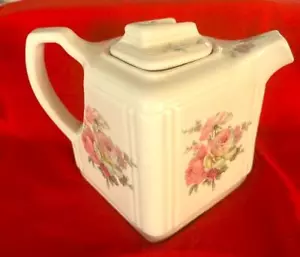 Tetera vintage de rosas florales Kernewek GoonHavern Cornualles Inglaterra - Imagen 1 de 6