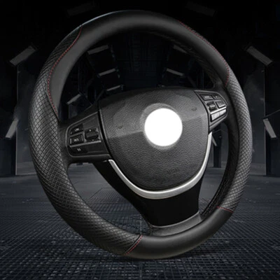 Cubierta de volante de cuero microfibra antideslizante accesorios de coche para TOYOTA 15" Foto 1 de 4