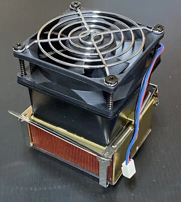 AMD OPTERON 940 / 939 / 754 EXTRUDED COPPER CPU HEATSINK FAN ASSEMBLY - Image 1 of 4