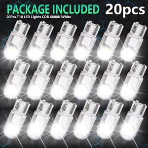 20X Lampadina LED Targa Interno Super Bianca T10 194 168 W5W 2825 6000K - Foto 1 di 12