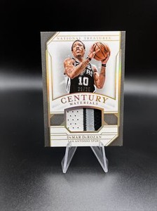 2018-19 Panini National Treasures DeMar DeRozan 21/25 Century Materials 3 Color