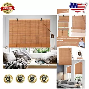Vielseitige Bambus Rollschirme - robuste lichtfilternde Vorhänge 32" Breite x 72" Länge - Bild 1 von 9