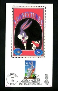 US FDC #3137a Barre Bugs Bunny Looney Tunes 24/32 Burbank CA 1997 - Picture 1 of 2