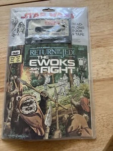 Vintage 1980s Star Wars The Ewoks Join Fight Read Along Book & Cassette Tape NOS - Picture 1 of 6