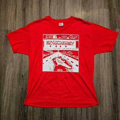 Vintage 1990's Info Superhighway Bell Atlantic AT&T Road Kill Strike T-Shirt XL - Image 1 of 4