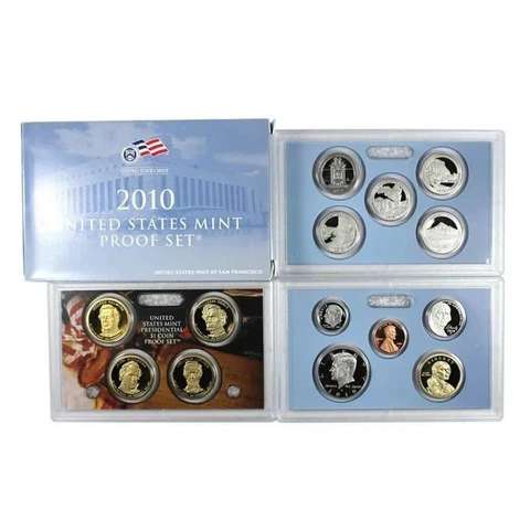 2010 U.S. Mint Proof Set W/ Box & COA Cover