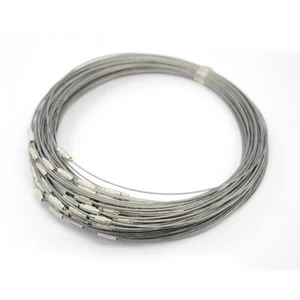 C208 - Lot de 4 colliers en acier inoxydable 45mm épaisseur 1mm fermoir à vis - Picture 1 of 3