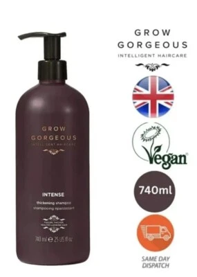 Grow Gorgeous Intense Thickening Shampoo Intelligent Haircare Shampoo - 740ml