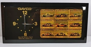 Vintage Jebco Clock Dayco NASCAR Racecar Drivers Shop Clock - Picture 1 of 7