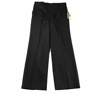 John Alexander Pants Mens 34 Black Wool Straight Leg Wrinkle Resistant NWT - Picture 1 of 12