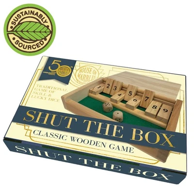 Compact Travel Wooden Shut-the-Box (UK) - Image 1 of 2