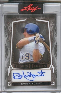 Robin Yount BA-RY1 2025 Leaf Sports Heroes Bronze Acetate Autograph Auto 7/20 - Picture 1 of 2