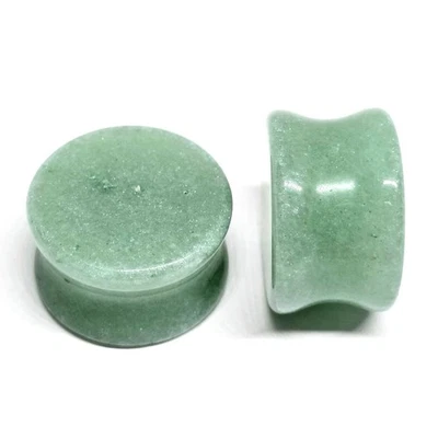 Tapones de doble llamarada Aventurine 6 g - 1" Foto 1 de 4