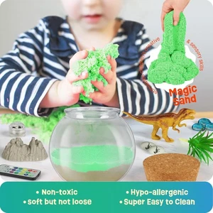Regalos de dinosaurios para niños - Kit de terrario de dinosaurios para niños - Regalo de cumpleaños para... - Imagen 1 de 6