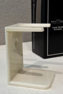 Edwin Jagger Imitation Ivory Shaving Shave Brush Drip Stand NEW - Picture 1 of 3