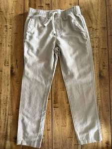 Janie & Jack Boys Linen Pants Size 8 Tan - Picture 1 of 2