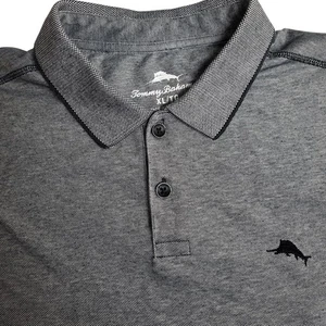 Tommy Bahama Para Hombres XL Gris Polo Bordado Marlín Manga Corta Informal - Imagen 1 de 8