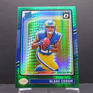 Blake Corum -2024 Donruss Optic Green Hyper Rated Rookie - #208 - Bild 1 von 2